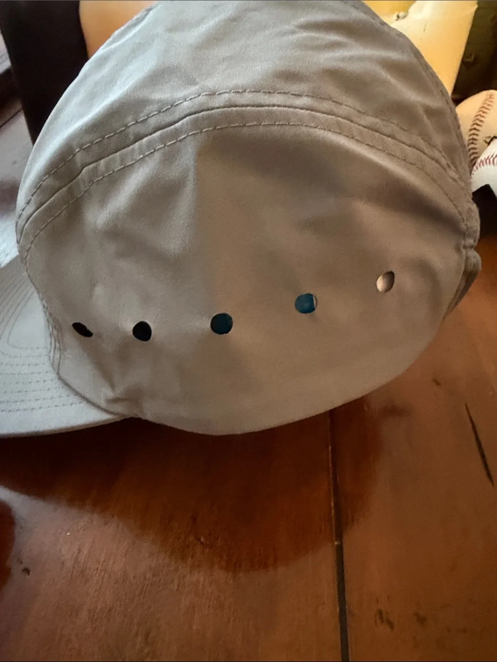 Light Gray Men's Performance Five-Panel Cap